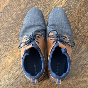 Aldo Men's Tan and Gray Oxfords